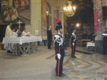 Don Marco Minin, il Luogotenente Amoroso e i Carabinieri in alta uniforme