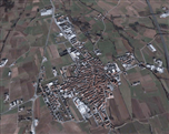 Caramagna Piemonte vista dal satellite