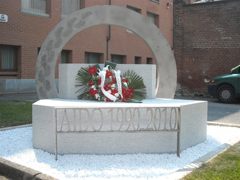 Monumento AIDO a Caramagna Piemonte