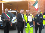 Il riconoscimento dato a Nicola Del Casale per il suo apporto durante le fasi post-terremoto in Abruzzo
