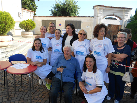 Dario Osella presente al Palio con le concorrenti (25/9/2016)