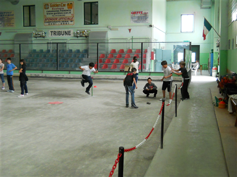 Bambini alla Bocciofila