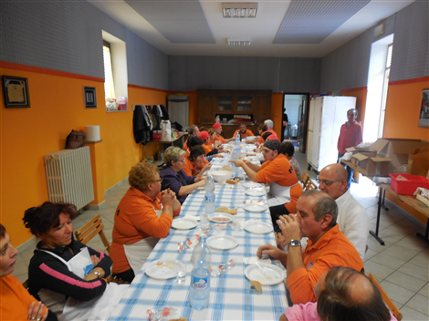 Volontari a pranzo