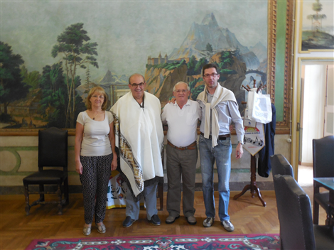 Visita dell'ex sindaco di Alicia Bergoglio (26/8/2014)