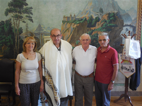 Con Luciano Demichelis, quarto a destra