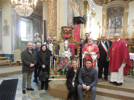 Messa di San Biagio con amministratori e Don Oreste Ponzone e Don Borio