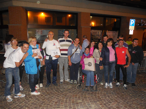 StraCaramagna (24/9/2015) - L'assessore Osella con i ragazzi delle Nuvole