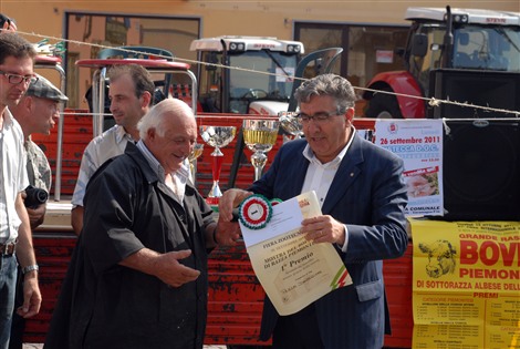 Il vincitore del primo premio Domenico Perlo