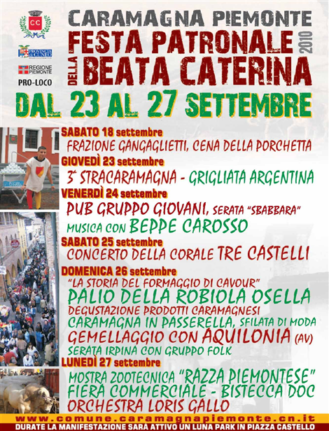 Locandina della Festa Patronale 2010