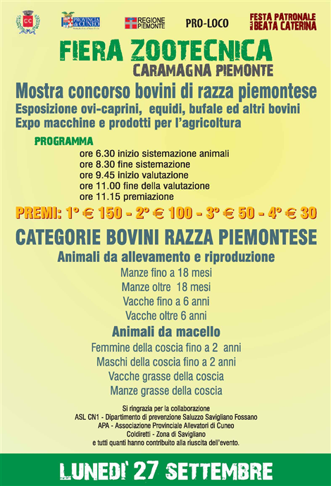 Locandina della Fiera Zootecnica 2010