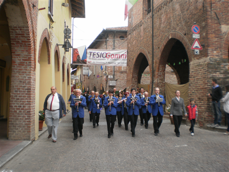 La Banda musicale di Racconigi in Via Ornato
