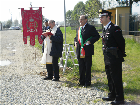 Scoprimento della targa toponomastica in Via XXV Aprile