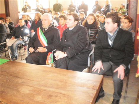 Il Sindaco di Cavallerleone Giacosa, il Consigliere Regionale Gregorio e l'Assessore di Racconigi Mariano