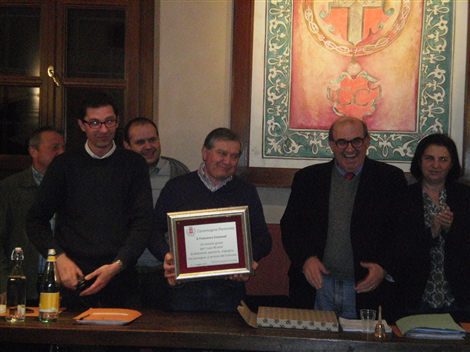 Francesco Emanuel tra gli amministratori Osella, Chiaraviglio, Riu e Coppola