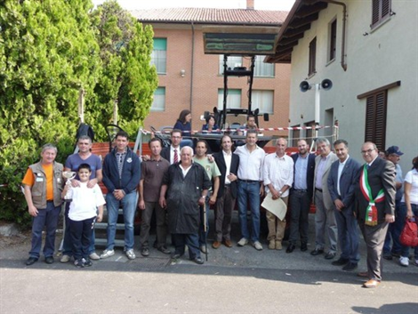 Foto di gruppo con i premiati della Fiera Zootecnica