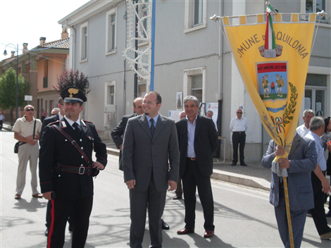 Il Sindaco di Aquilonia, Donato Cataldo, e alle sue spalle Mario Riu