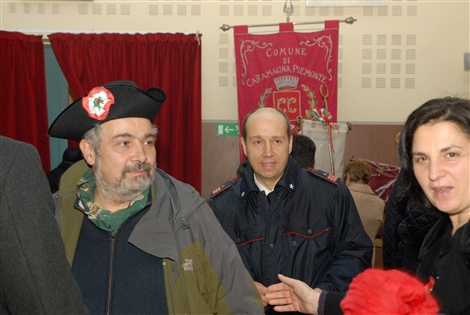 L'Assessore Daniele, il Comandante dei C.C. Amoroso e il Vice Sindaco Coppola