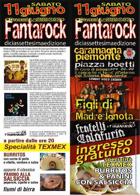 Locandina Fantarock 2011