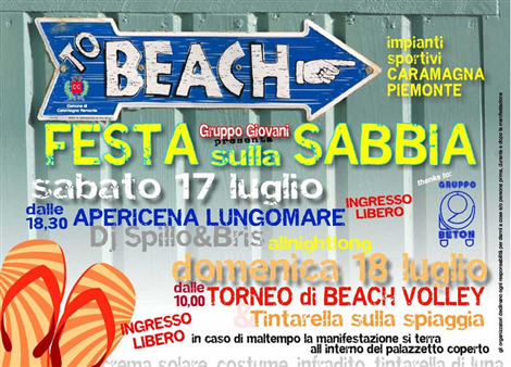 Locandina Festa sulla sabbia 2010