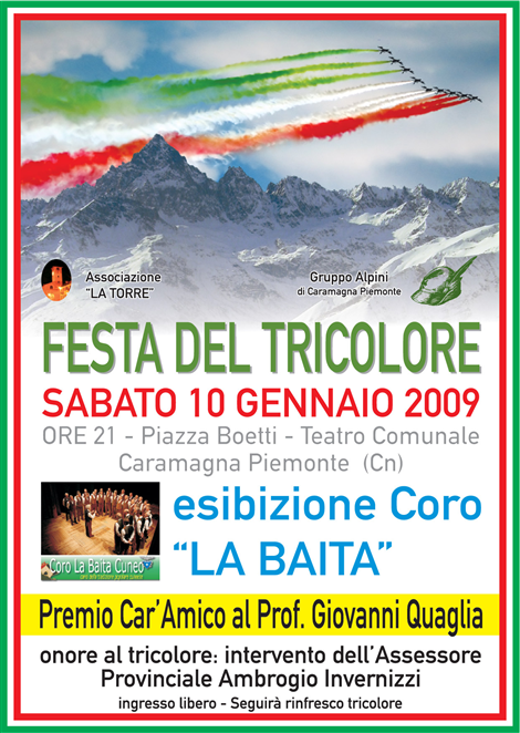 Manifesto Festa del Tricolore 2009