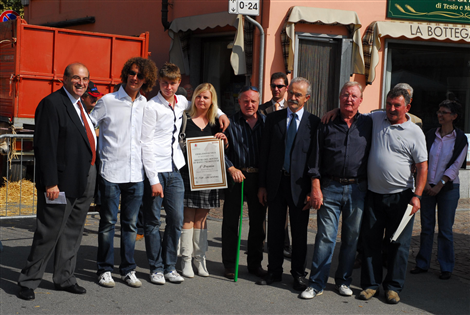 Il Sindaco Mario Riu alla Mostra Zootecnica