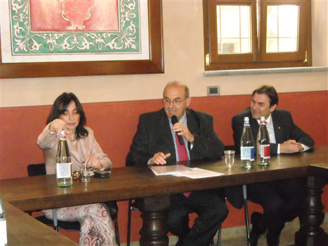 Gianna Gancia, Mario Riu e il Consigliere provinciale Federico Gregorio