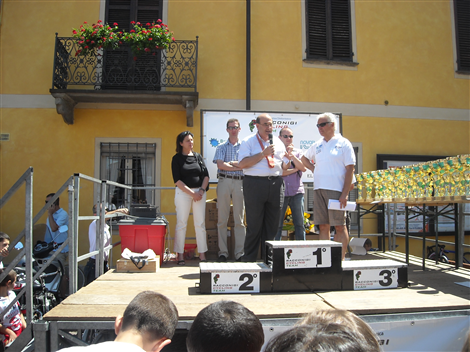 La Giunta Comunale sul palco per le premiazioni