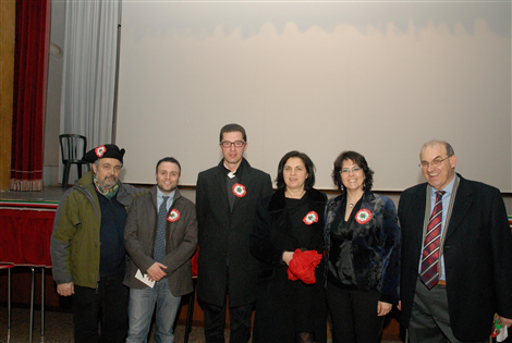 Da sinistra: Daniele, Colombano, Osella, Coppola, Oddenino, Riu