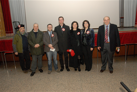 Da sinistra: Daniele, Becchio, Colombano, Osella, Coppola, Oddenino, Riu