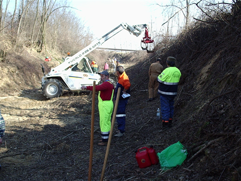 Lavori preventivi al Rio Ricchiardo