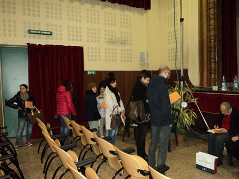 Serata con Isacco Levi (30/1/2015) al Salone Polivalente