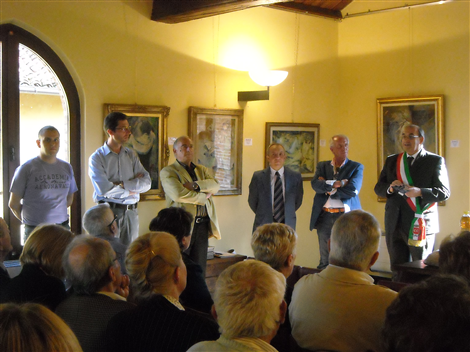 Il Sindaco Riu all'inaugurazione