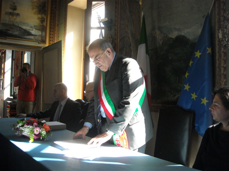 Cerimonia di consegna degli antichi statuti comunali (18/9/2010)