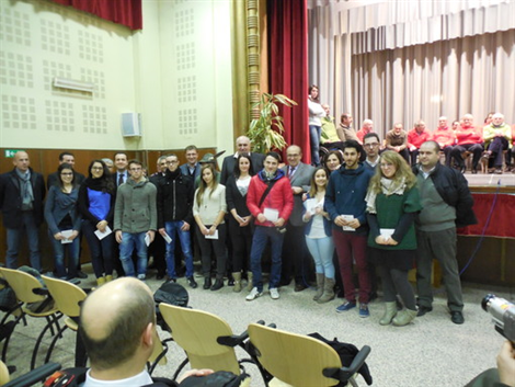 Festa del Tricolore - Consegna della Costituzione e dello Statuto regionale ai 18enni (9/1/2014)